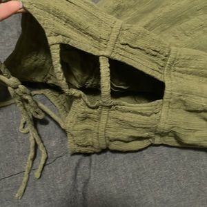 Urban Outfitters: Olive Green Jumpsuit